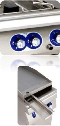planchas y fuegos cocina modular advancia fácil de limpiar