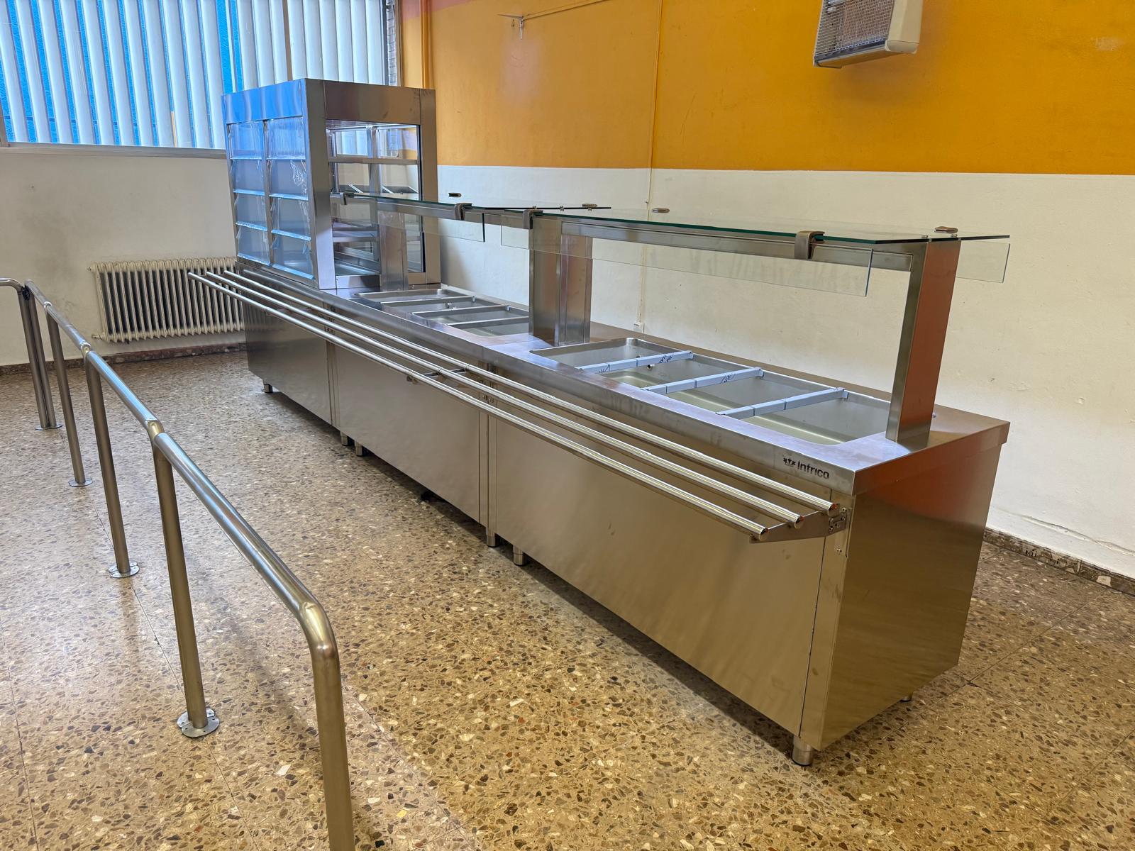 Proyecto cocina Nuestra Señora de la Vega línea de buffet Infrico