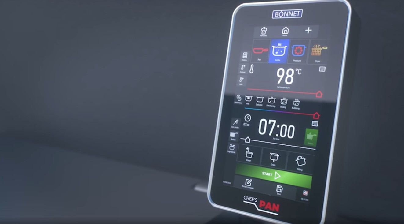 Panel de control inteligente de MaestroFlex de Bonnet para la estandarización de procesos y ahorro de luz y gas.